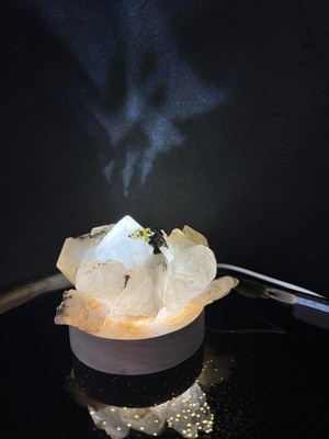 Küme Kuvars Doğaltaş Lamba