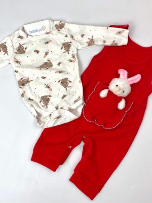 Tavşan Oyuncaklı Bebek Tulum