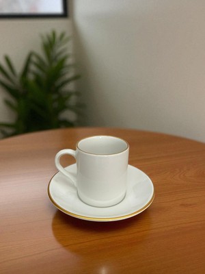 Denaro Home Medusa Mat Gold Fileli 12 Parça 6 Kişilik Fincan Takımı