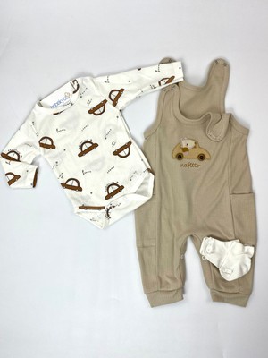 Araba Nakışlı Bebek Tulum