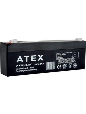 Atex AX12-2.2 12V 2.2 Ah Bakımsız Kuru Akü