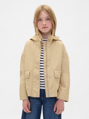 Gap Kız Çocuk Krem Anorak Ceket