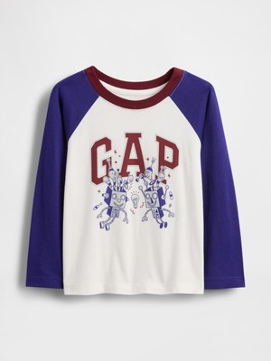 Gap Erkek Bebek Beyaz Babygap Logo Grafik T-Shirt