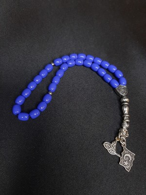 Mryart Lacivert Plastik Boncuk Tesbih