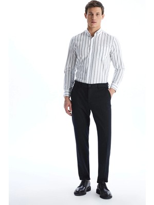 Lcwaıkıkı Basic Lacivert Dar Kalıp Erkek Chino Pantolon