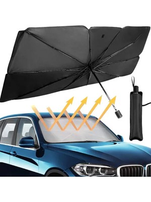 Back Sine Oto Ön Cam Güneşlik UV Koruma Sağlayan Katlanabilir Şemsiye Tasarımı