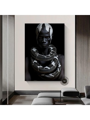 Afrika-Amerikan Kültürü Duvar Dekoru, Afrika Sembolleri ve Soyut Kanvas