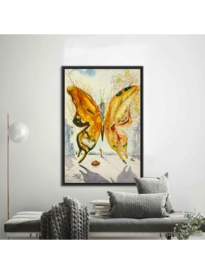 Salvador Dali Venüs Kelebeği, Venüs Posteri, Dali'nin Kelebekleri Kanvas Sanatı, 1947 Sergi Posteri