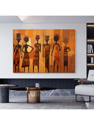 Afrika Kabilesi Dekoru, Afro-Amerikan Kültürü Ev Dekoru, Afrika Kadın Sanatı, Siyah Kadın Dekoru