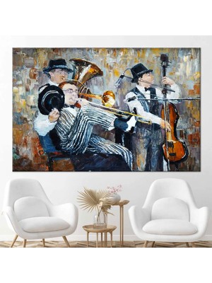 Caz Müzisyeni Posteri Kanvas Duvar Sanatı – Kadın Şarkıcı, Caz Posterleri, Enstrüman Görselleri