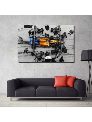Lando Norris Pit Stop Kanvas Posteri, Formula 1 Grand Prix