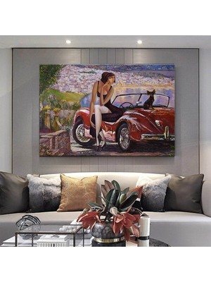 Kız Duvar Sanatı; Araba Duvar Dekoru; Soyut Sanat; Çağdaş Duvar Sanatı; Modern Kanvas Sanatı; Kadın