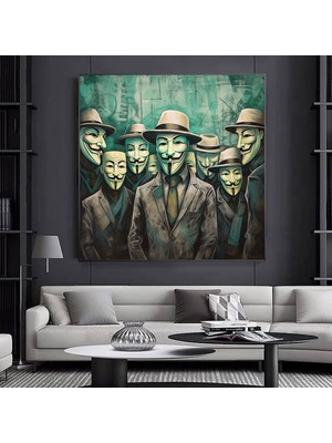 V For Vendetta Kanvas Tablo – Trend Poster – Modern Duvar Dekoru