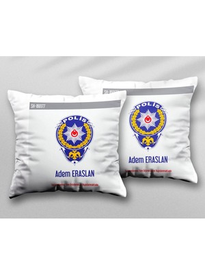 Kişiye Özel Logo Iki Adet Iki Tarafı Baskılı Yıkanabilir Yastık Kırlent Kılıfı