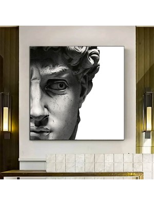 Apollon Dekor Posteri; Iskandinav Siyah Beyaz Duvar Resmi; Modern Retro; Antik Roma Sütunu Figür Pos