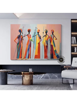 Afrika Amerikan Kültürü Duvar Sanatı, Afrika Kültürü Duvar Dekoru, Yerel Kadın Duvar Sanatı