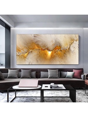 Ekstra Büyük Modern Soyut Sanat Baskısı, Yatak Odası Duvar Dekoru