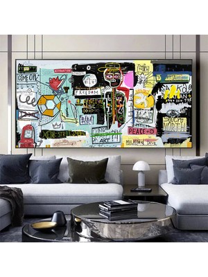 Banksy Kanvas Sanatı, Banksy Sokak Graffiti Sanatı, Banksy Tarzı Graffiti Duvar Dekoru