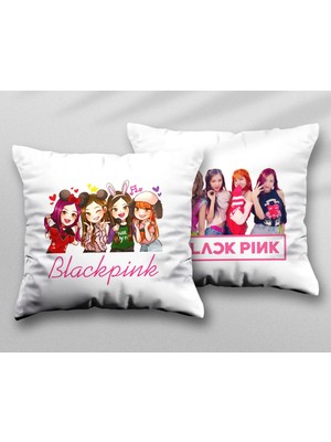 Blackpink En Çok Satılan Iki Adet Iki Tarafı Baskılı Yıkanabilir Yastık Kırlent Kılıfı