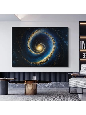 Samanyolu – Aı Kanvas Sanatı; Canlı Uzay Sahnesi Duvar Dekoru; Ev & Ofis; Astronomi Hediyesi; Buluts