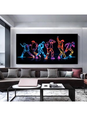 Hip Hop Dans Kanvas Baskı, Sokak Dansı Posteri, Trend Duvar Dekoru
