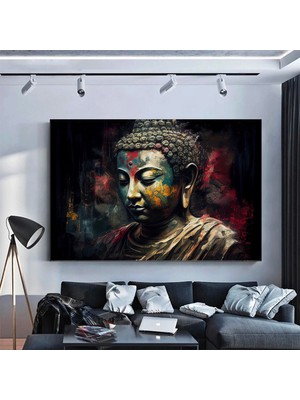 Buddha Kanvas; Asya Duvar Sanatı; Meditasyon Kanvas; Budist Dekor; Poster