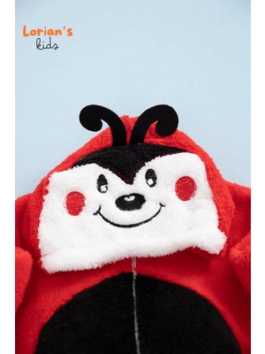 Welsoft Uğurböceği Yumuşak Peluş Fermuarlı Bebek Tulumu - 6 Yaş