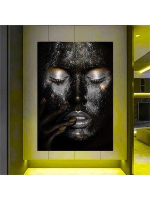 Afrika Kadınları, Nordik Stil Kanvas Tablo Portre Posterleri ve Baskılar