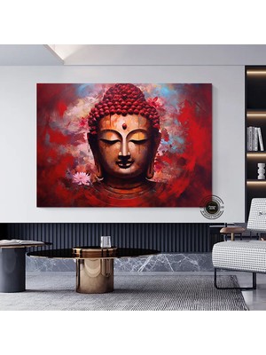 Buddha Baskısı, Asya Tarzı Duvar Sanatı, Lüks Buddha Kanvas Tablo