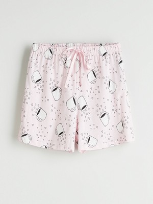 Lc Waikiki Yeni Sezon Beli Lastikli Baskili Kadin Sort Pijama Alti - S5PK33Z8