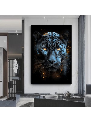 Leopar Kanvas Duvar Sanatı – Afrika Hayvan Sanatı – Safari Sanatı – Orman Kanvas Baskısı – Büyük Ked