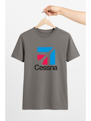 Vecihi Geliyor Cessna Unisex Tshirt Pilot - Havacı - Uçak Tutkunu Hediye