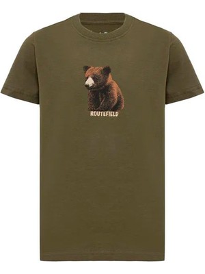 Routefield Treykids Unisex Çocuk Yeşil Tişört