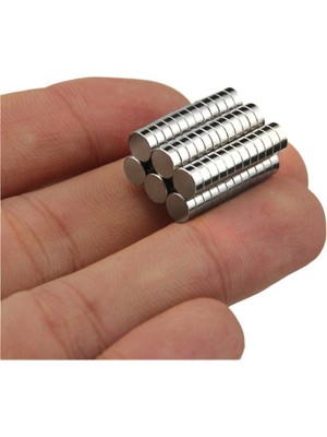 20 Adet 5x2 mm Yuvarlak Neodyum Mıknatıs , N35 Kalite Güçlü Magnet
