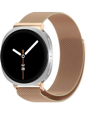 Samsung Galaxy Watch 8 40MM 44MM Uyumlu Manyetik Milanese Loop Metal Kordon