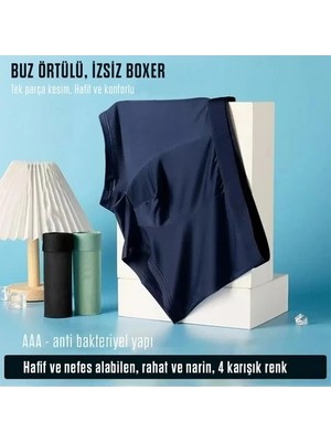 Underwear 3 Parça Erkekler Buz Ipek Baksır Şort Külot Iç Çamaşırı 3 Renk Karıştırma