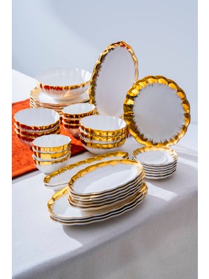 Marlene Gold 6 Kişilik 33 Parça Kahvaltı Takımı