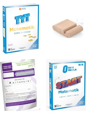 345 -Üç Dört Beş 0'dan Start Matematik+ Tyt Matematik Soru Bankası Yks 2026 +Telefon Tutucu + Deneme