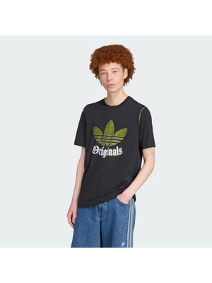Adidas Originals JY2761 Eskitilmiş Grafik Baskılı Tişört