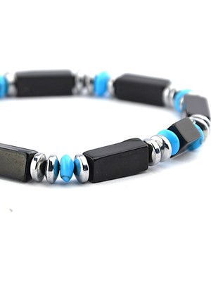 Firuze ve Kesme Oltu Taşı Bileklik