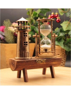 Deniz Feneri Biblolu Kum Saati