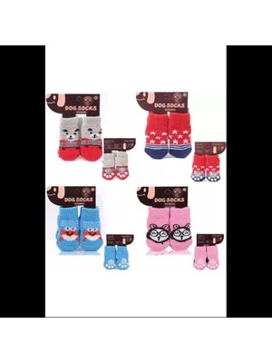 Kedi Köpek Kaydırmaz Örme Çorap