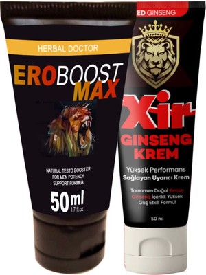 Eroboost Maxtesto 50 ml Krem Yanında Etkili Sertleştiricili Erkeklere Özel 3xeffect 50 ml Krem BKN1EK363