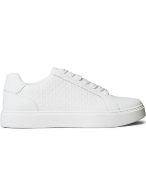 Calvin Klein Beyaz Erkek Sneaker Classıc Cupsole Laceup Aop
