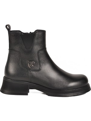 Siyah Içi Polarlı Hakiki Deri Kadın Bot 2452706K Z