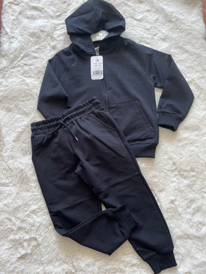 Kapşonlu Fermuarlı Eşofman Takımı