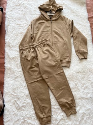 Kapşonlu Fermuarlı Eşofman Takımı