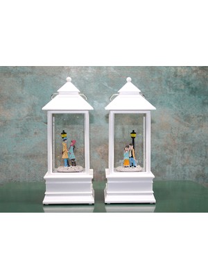 Kış Masalı Tasarımı Işıklı Müzikli Kar Küresi