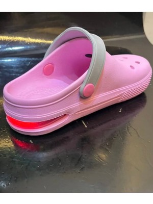 Air Tabanlı Işıklı Terlik Sandalet Pembe