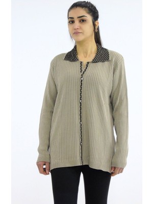 Tuğra Pola Yaka Triko Bluz